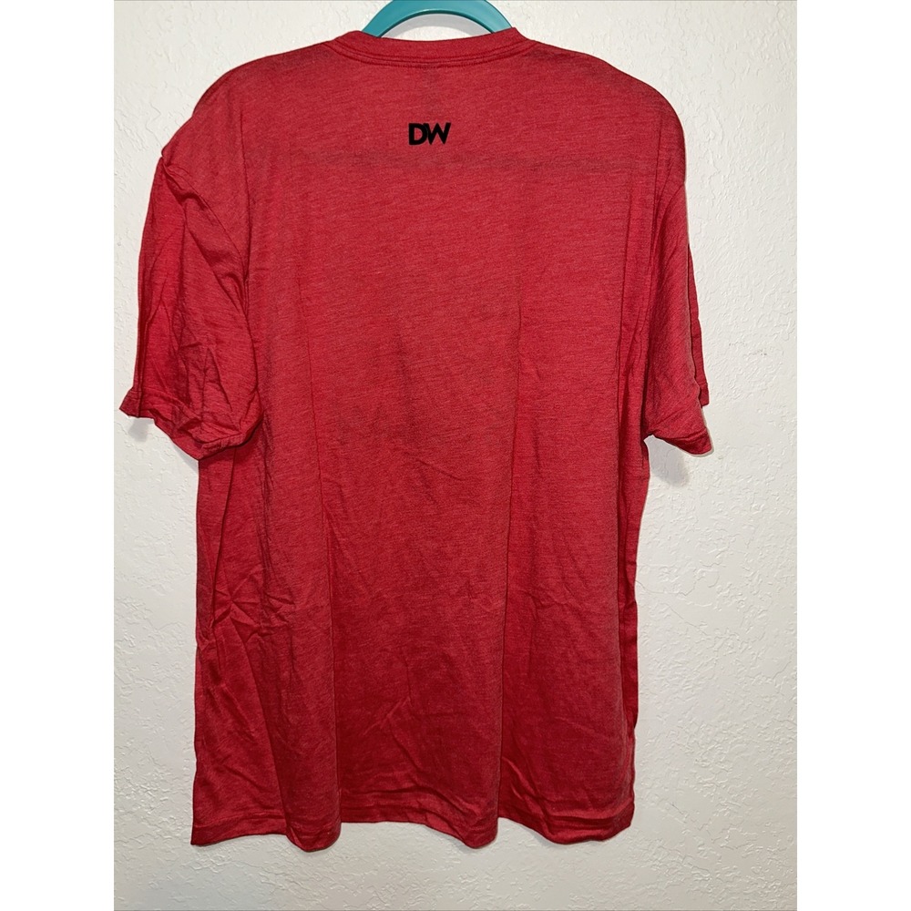 Next Level Mens XXL Red Insert Woke Slogan Graphic T-Shirt Short Sleeve Tee - Picture 12 of 13